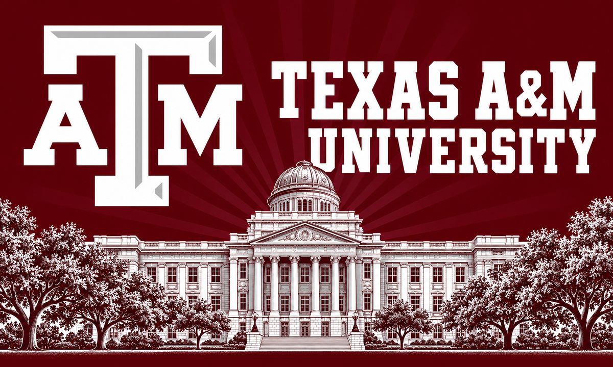 Texas University A&G 3x5 feet flag