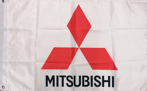 Mitsubishi Official Logo Flag – 3x5 ft Durable Banner