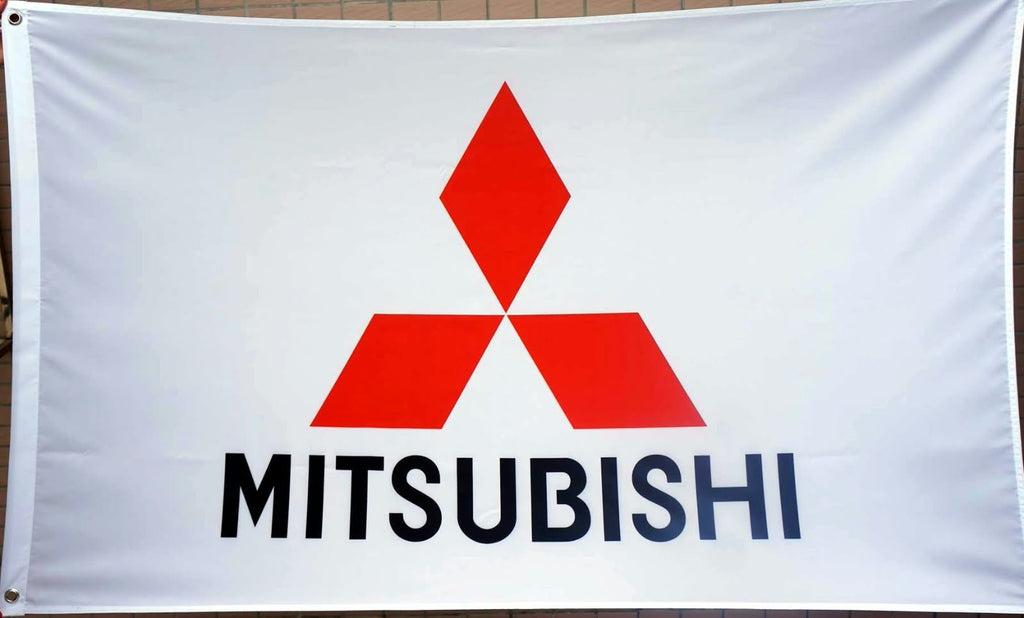 Mitsubishi Official Logo Flag – 3x5 ft Durable Banner