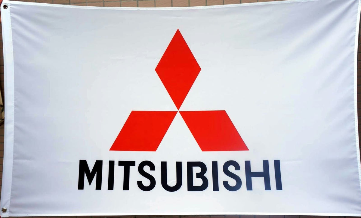 Mitsubishi Official Logo Flag – 3x5 ft Durable Banner