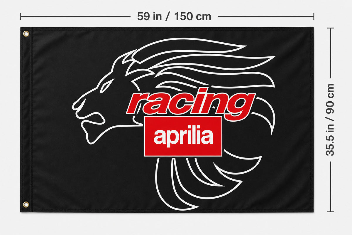 NEW Aprilia Black Lion Flag motorcycle 3x5 feet banner rsv tuono