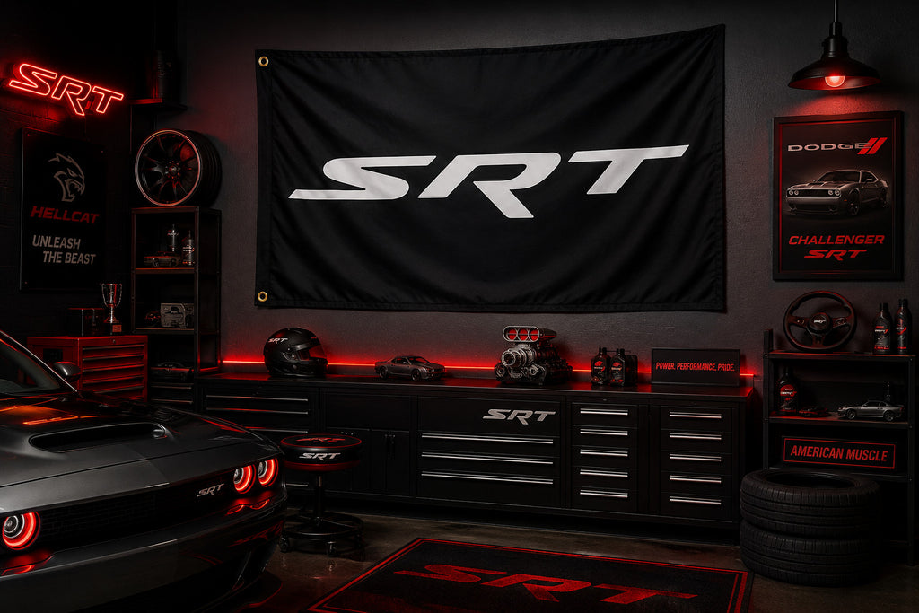Gran bandera nueva SRT Hellcat de 3 x 5, cartel para cueva de hombre, Dodge Viper