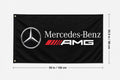 Mercedes-AMG 3X5FT Fans Logo Flag Banner 3x5 Ft Garage Man Cave Wall