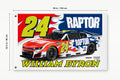 NASCAR Fans Logo William Byron #24 Car Flag Banner 3x5 Ft Garage Man Cave Racing