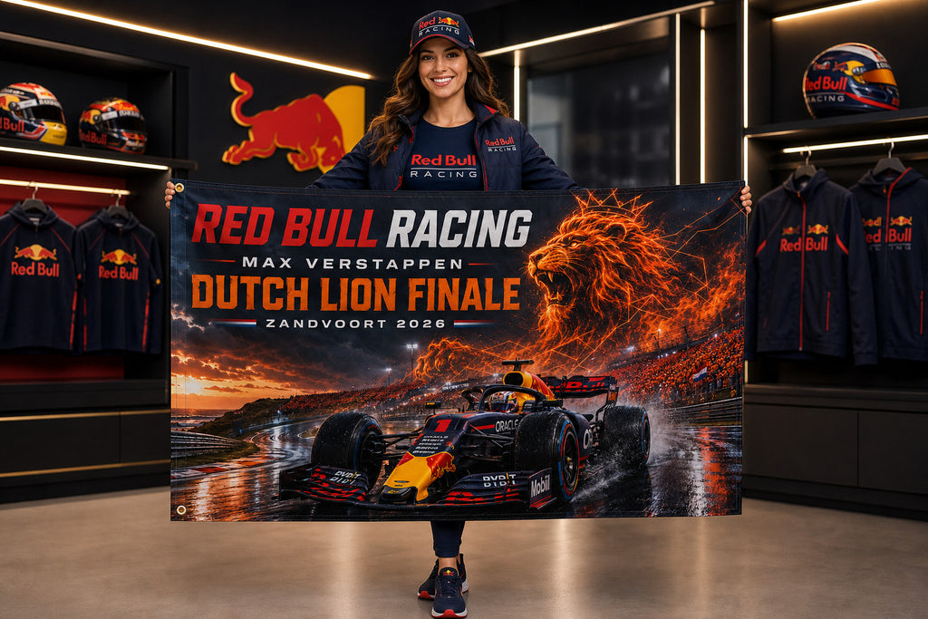Red Bull Dutch Lion Finale Zandvoort 2026 Flag Banner 3x5 Ft Garage Wall Decor