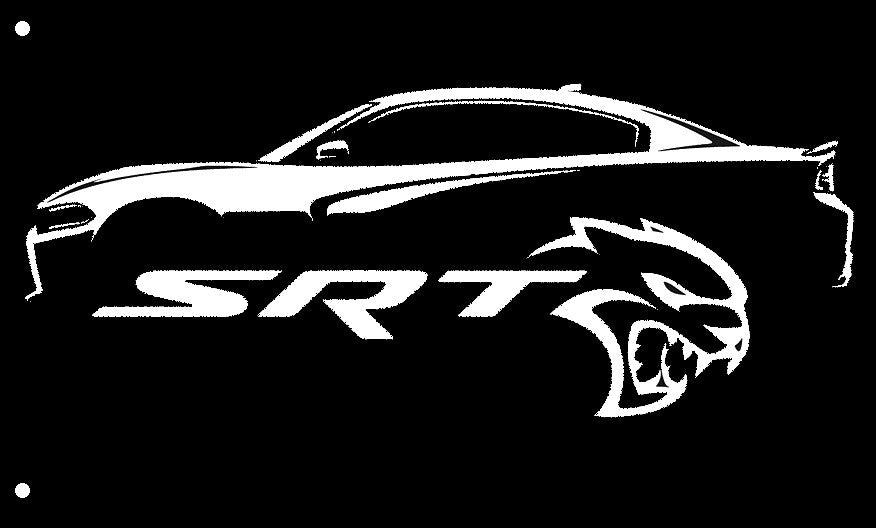 NEW Big SRT Hellcat Flag 3 x 5 Charger Man Cave Sign Dodge Viper