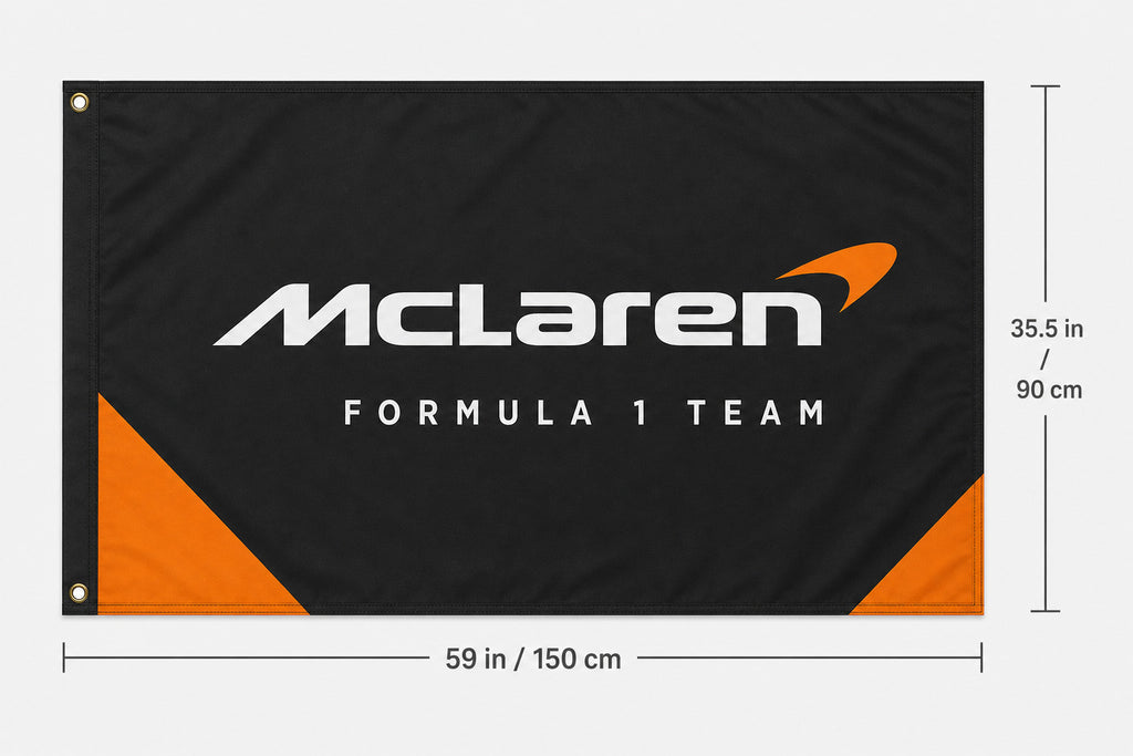 McLaren Logo Formula 1 F1 3X5FT Fans Flag Banner 3x5 Ft Garage Man Cave Wall Art
