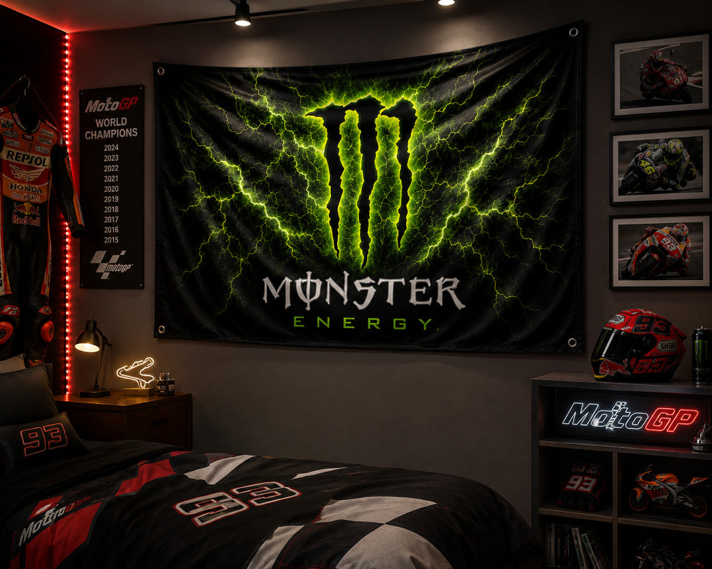 NEW Monster Energy Drink Rays 3x5 Ft Flag Banner Gym Man Cave Decor