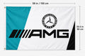 Mercedes-AMG Fans Logo Flag Banner 3x5 Ft Garage Man Cave Wall