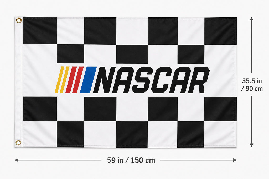 NEW NASCAR Logo Flag Banner 3x5 Ft Garage Man Cave Wall Decor