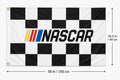 NEW NASCAR Logo Flag Banner 3x5 Ft Garage Man Cave Wall Decor