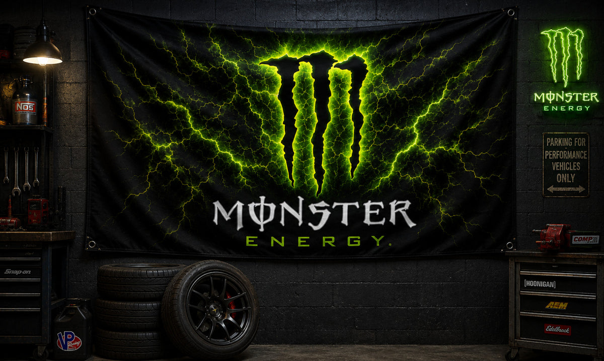 NEW Monster Energy Drink Rays 3x5 Ft Flag Banner Gym Man Cave Decor