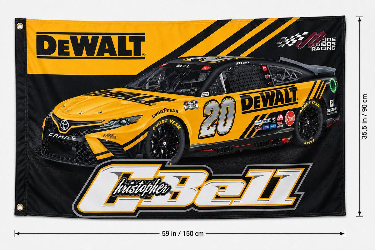 NASCAR Christopher Bell #10 Racing Flag Banner 3x5 Ft Man Cave Garage Wall Decor