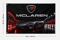 McLaren Racing Logo Flag Banner 3x5 Ft Garage Man Cave Wall Decor