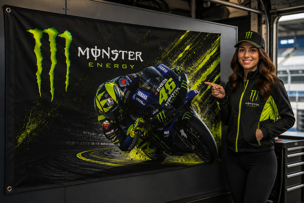 Monster Energy Yamaha MotoGP 46 Racing Flag Banner 3x5 Ft