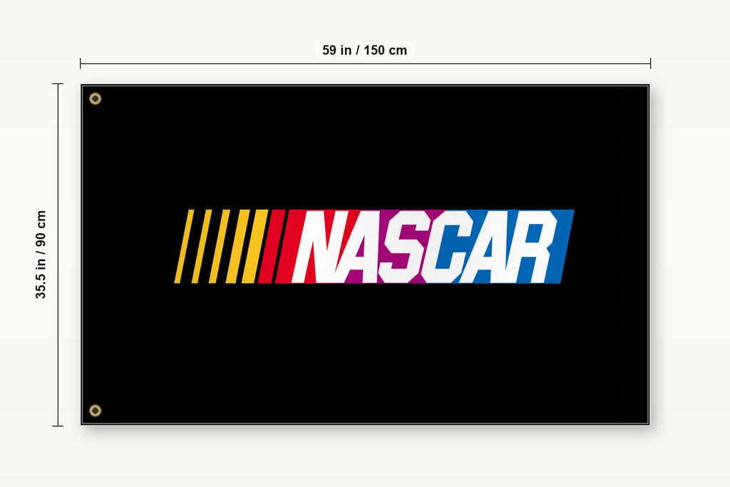 NASCAR Fans Logo Flag Banner 3x5 Ft Garage Man Cave Wall