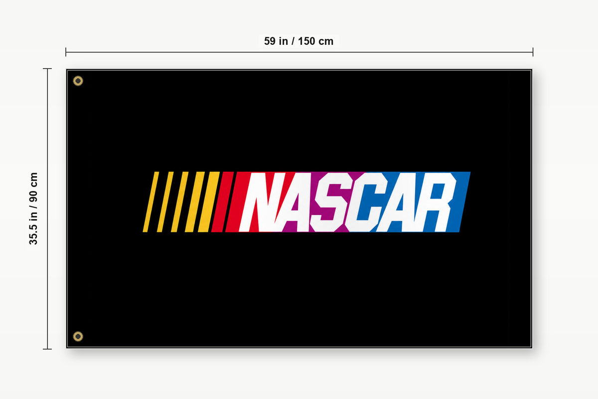 NASCAR Fans Logo Flag Banner 3x5 Ft Garage Man Cave Wall