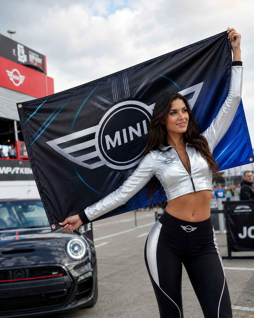 NEW BMW MINI JOHN COOPER BLUE FLAG BANNER SIGN 3X5 FEET S classic jcw