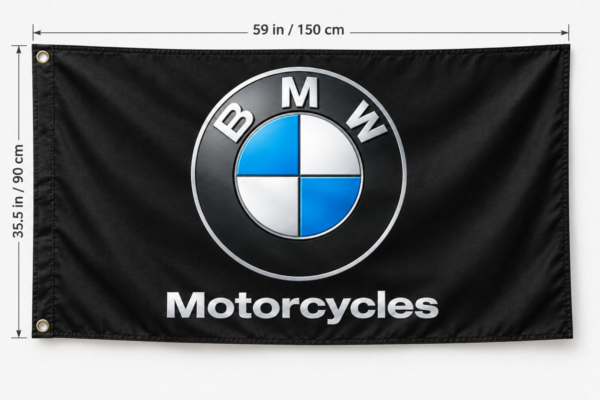 GRAN BANDERA NUEVA DE BMW MOTORCYCLES 3X5 PIES SERIE R K 1600 GT GTL