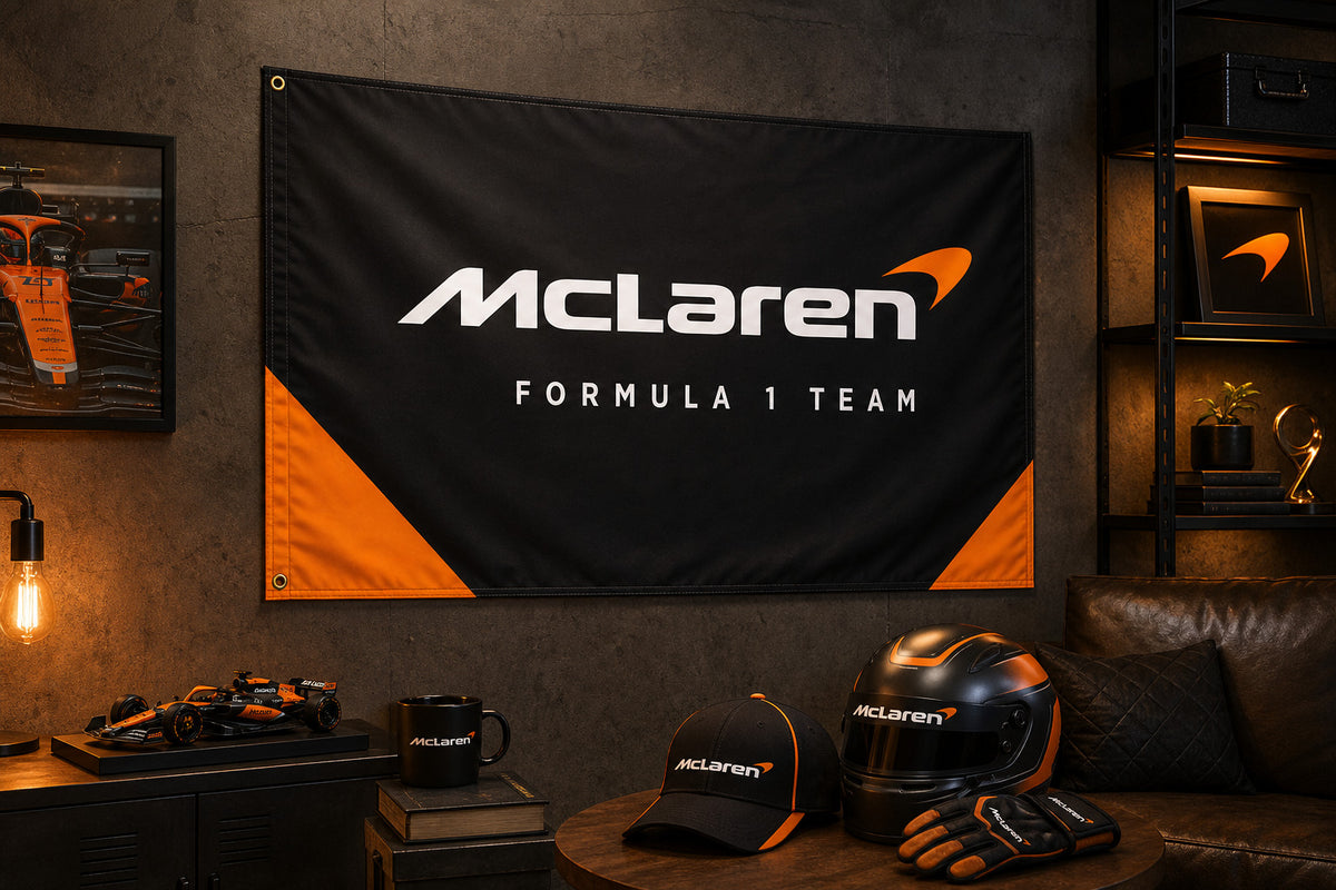 McLaren Logo Formula 1 F1 3X5FT Fans Flag Banner 3x5 Ft Garage Man Cave Wall Art