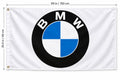 BMW White logo Flag Banner 3x5 Ft Garage Wall Decor
