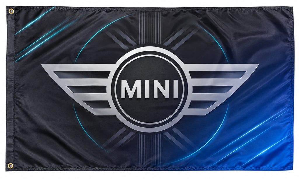 NEW BMW MINI JOHN COOPER BLUE FLAG BANNER SIGN 3X5 FEET S classic jcw