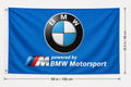 BMW Racing Flag Banner blue 3x5 Ft Garage Wall Decor mg race Outdoor workshop