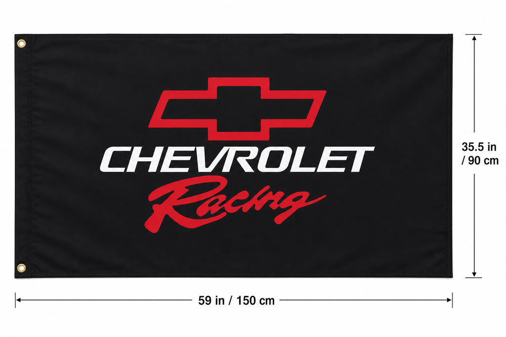 Chevrolet Racing Chevy Camaro Fan Logo Flag Banner 3x5 Ft Garage Man Cave Wall