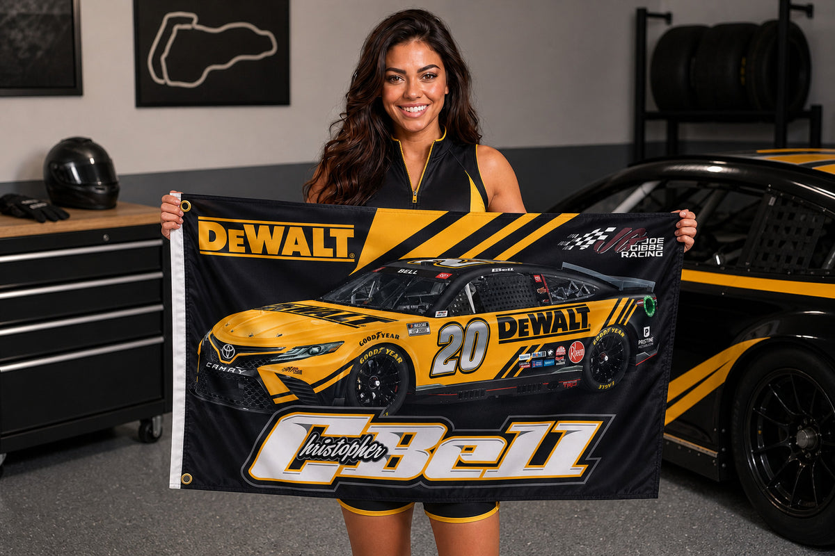 NASCAR Christopher Bell #10 Racing Flag Banner 3x5 Ft Man Cave Garage Wall Decor
