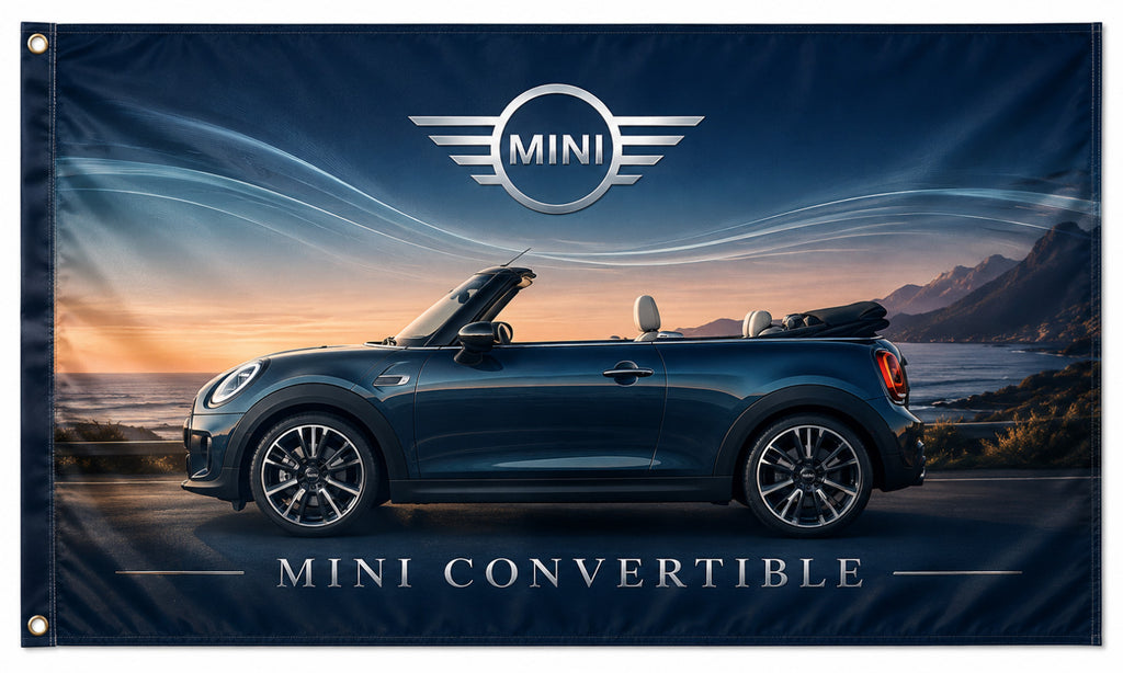 NEW BMW MINI JOHN COOPER CONVERTIBLE FLAG BANNER SIGN 3X5 FEET S classic jcw