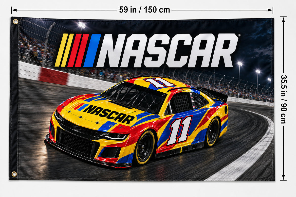NASCAR car racing Logo Flag Banner 3x5 Ft Garage Man Cave Wall Decor