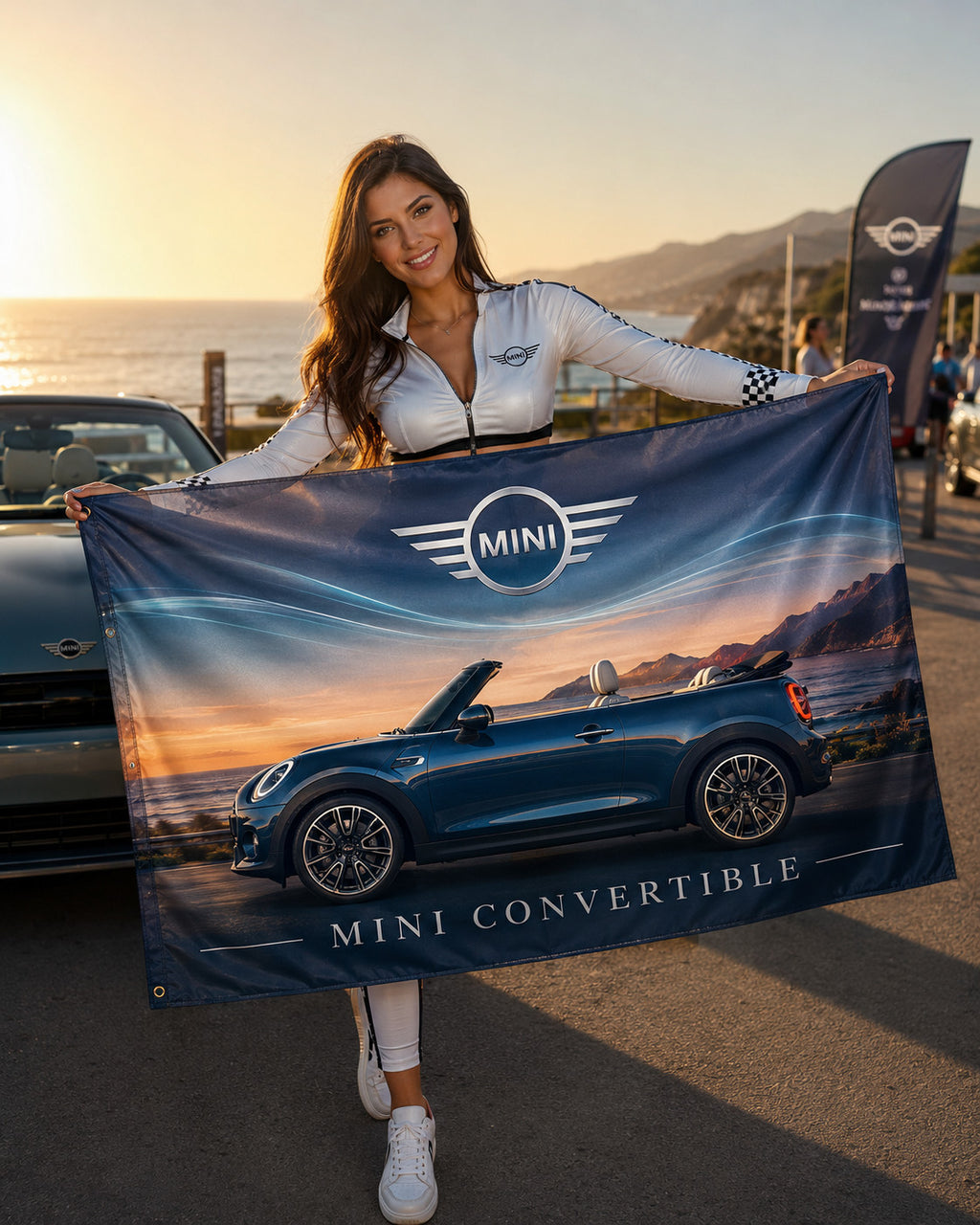 NEW BMW MINI JOHN COOPER CONVERTIBLE FLAG BANNER SIGN 3X5 FEET S classic jcw