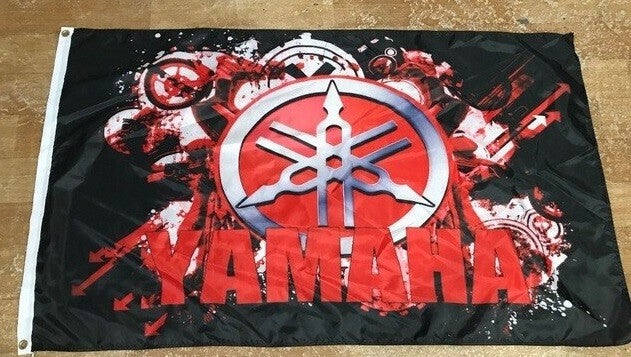 NEW YAMAHA 3D LOGO ART FLAG BANNER 3x5 feet yfz yzf fjr xt250 tt