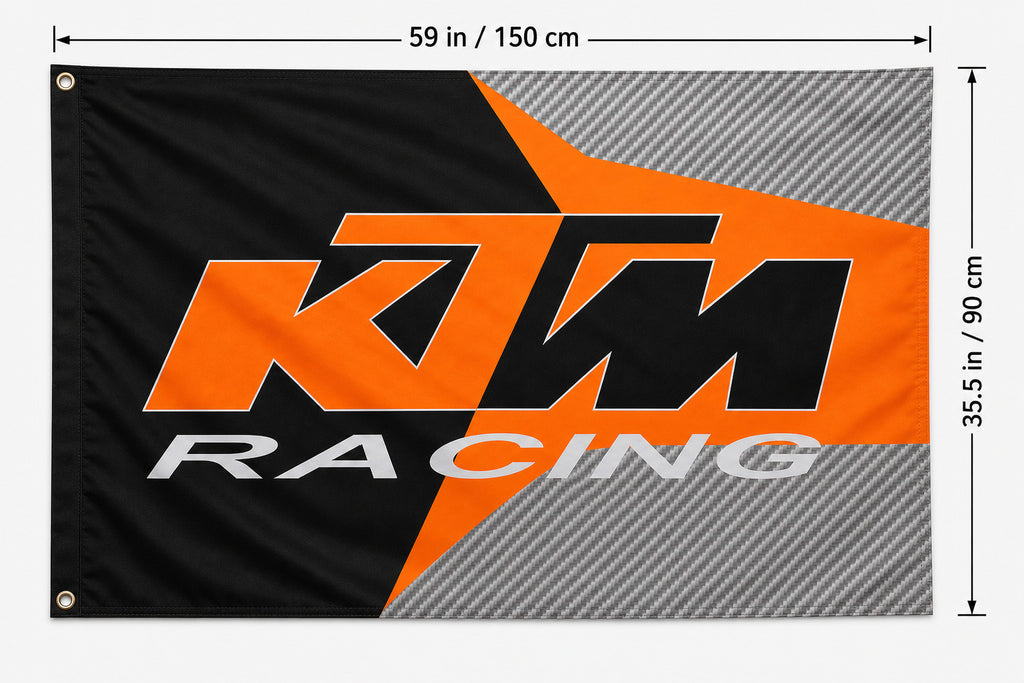 KTM Seedy to Race Motorcycle GP1 Flag Banner 3x5 Ft Garage Wall Decor
