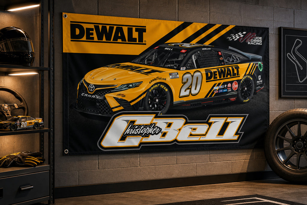 NASCAR Christopher Bell #10 Racing Flag Banner 3x5 Ft Man Cave Garage Wall Decor