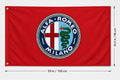 NEW Big NEW ALFA ROMEO RED FLAG BANNER SIGN 3X5 FEET MITO BRERA
