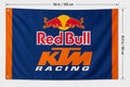 KTM Racing Red Bull GP1 Motorcycle Flag Banner 3x5 Ft Garage Wall Decor