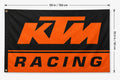 KTM Racing Flag Banner 3x5 Ft Motorcycle Man Cave Garage Wall Decor