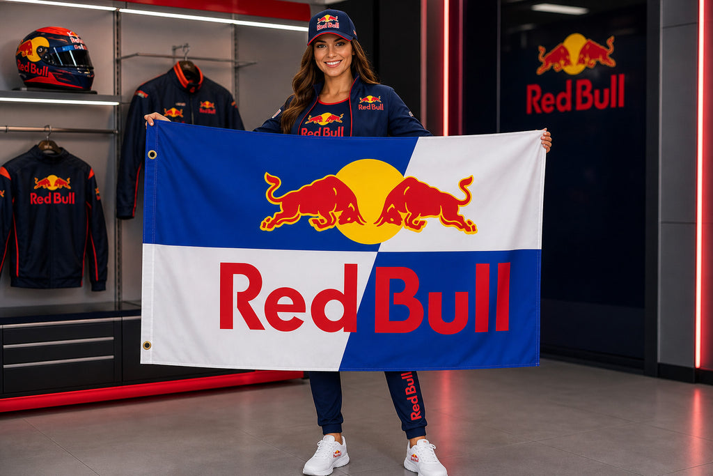 Red Bull Formula 1 F1 Fans Logo Flag Banner 3x5 Ft Garage Man Cave Wall Honda