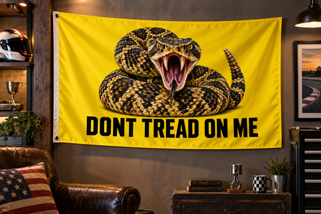 Gadsden Dont Tread on Me Tea Party 3x5 FT Printed Flag 1 piece (ask for more)