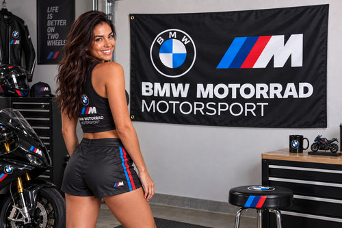 BMW Motorrad Flag Banner 3x5 Ft Motorsport Man Cave Garage Wall Decor