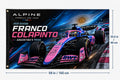Alpine Franco Colapinto 43 Logo Flag Banner 3x5 Ft Wall Decor