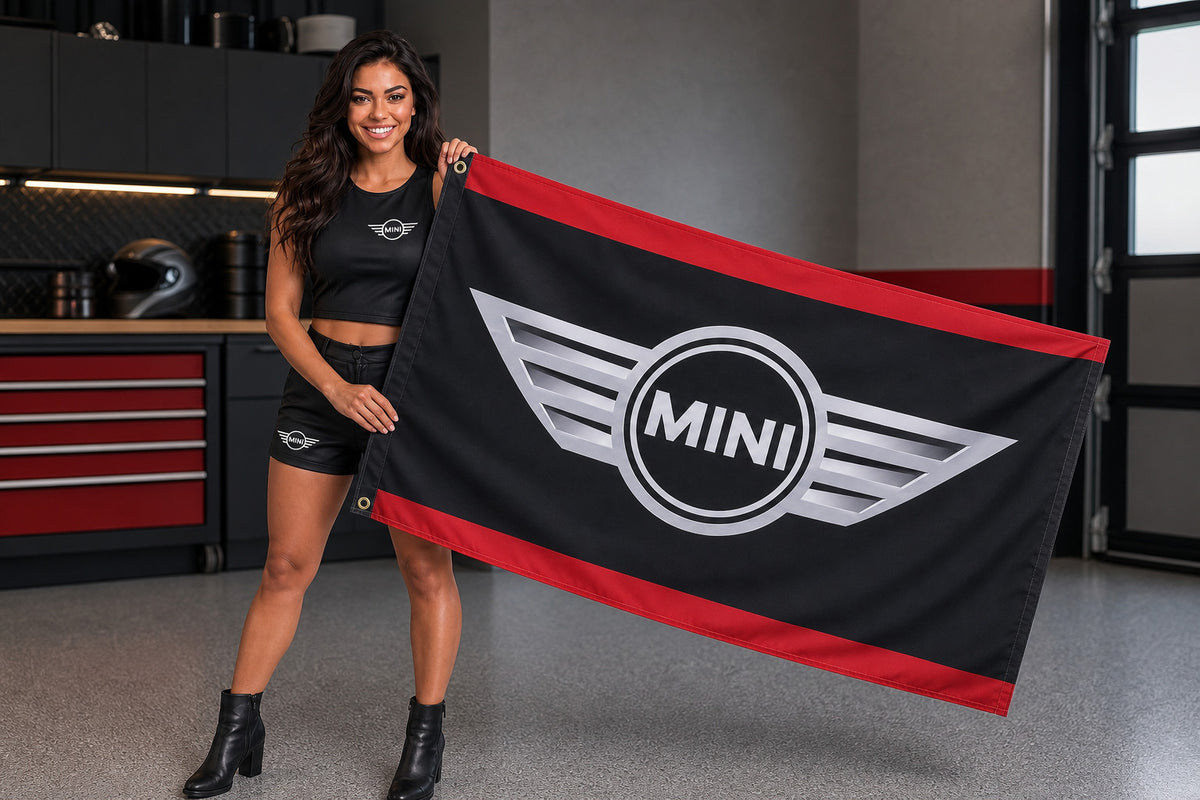 NEW BMW MINI COOPER FLAG BANNER SIGN 3X5 FEET S classic jcw john