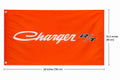 Dodge Charger R/T Orange Flag 3x5 Mopar Racing Garage Man Cave Wall Banner