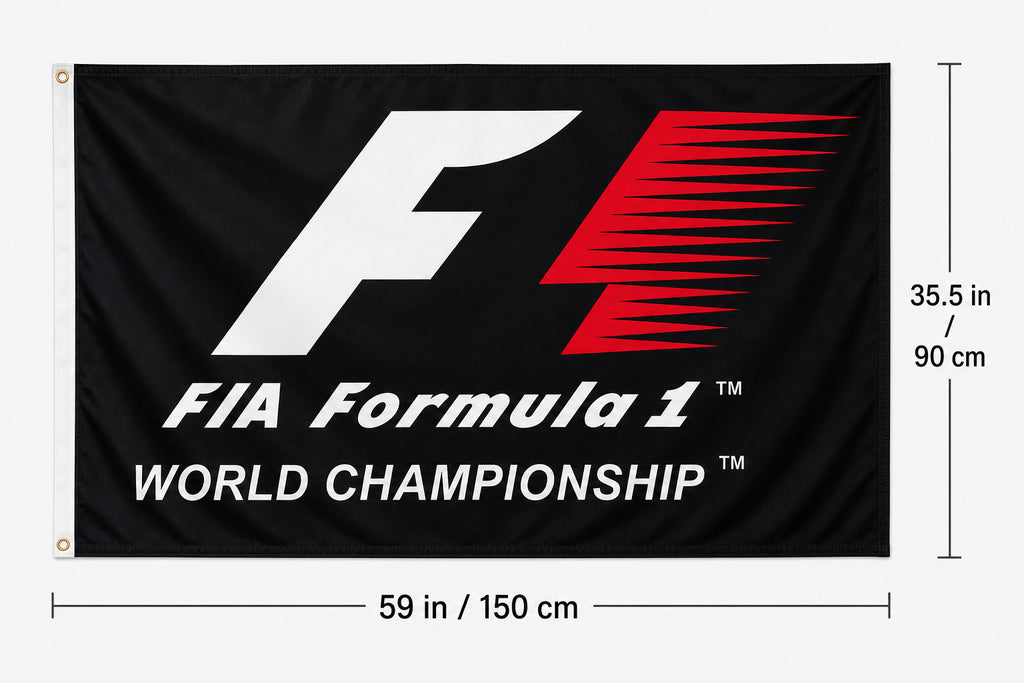 F1 Formula 1 Fans Logo Flag Banner 3x5 Ft Garage Man Cave Wall