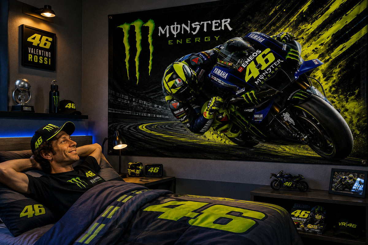 Monster Energy Yamaha MotoGP 46 Racing Flag Banner 3x5 Ft