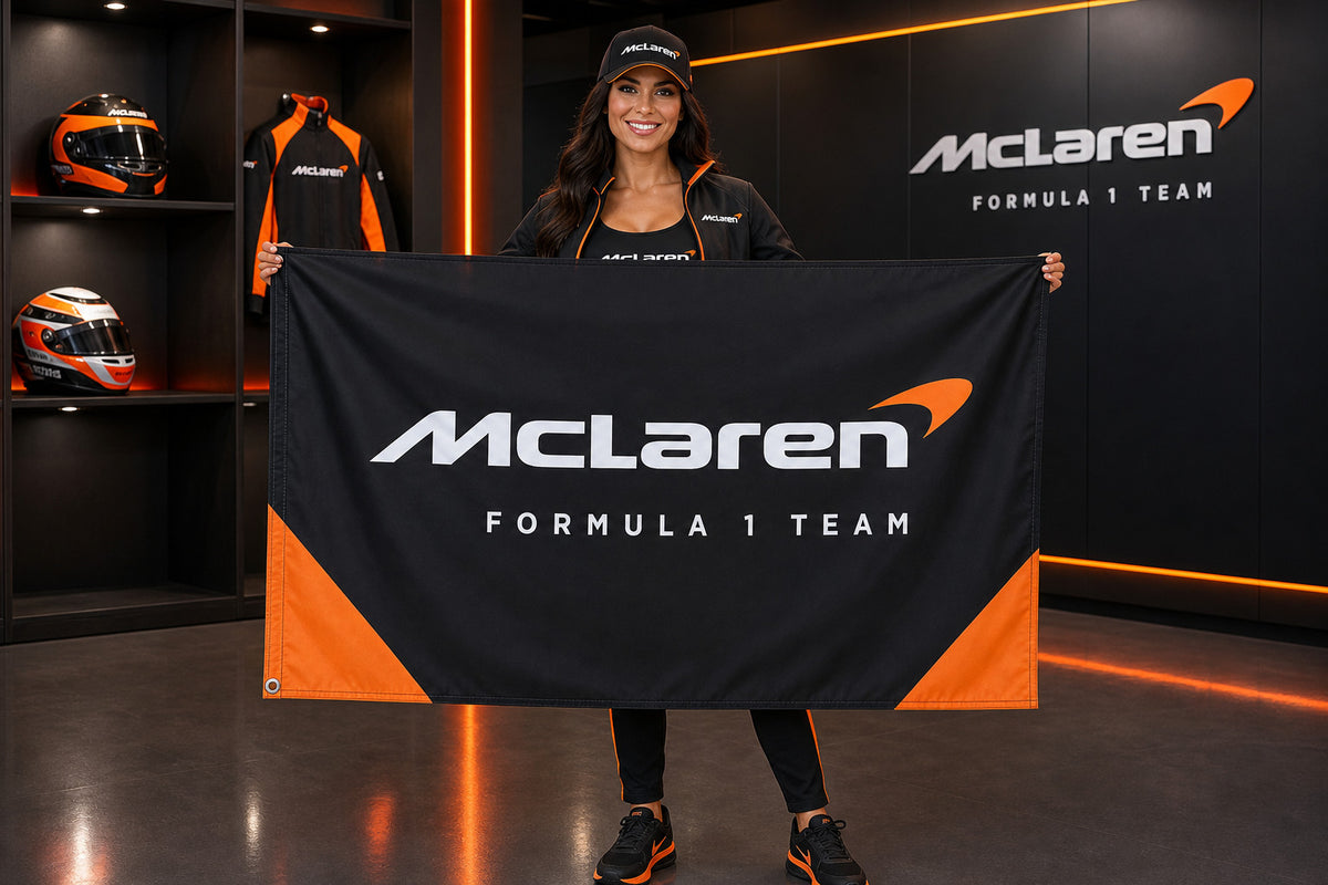McLaren Logo Formula 1 F1 3X5FT Fans Flag Banner 3x5 Ft Garage Man Cave Wall Art