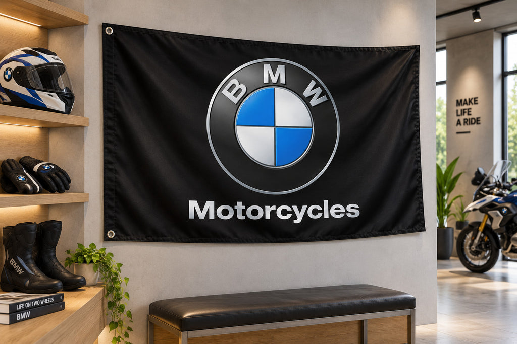 Big NEW BMW MOTORCYCLES FLAG BANNER 3X5 FEET R K 1600 GT GTL SERIES