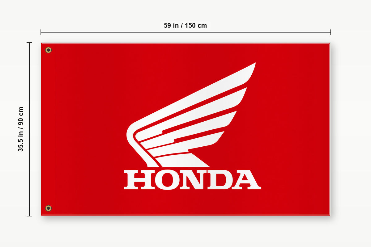 Honda Motorcycle Car Racing Fans Logo Flag Banner 3x5 Ft Garage Man Cave Wall