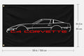 Chevrolet Corvette C4 Fans Logo Flag Banner 3x5 Ft Garage Man Cave Wall